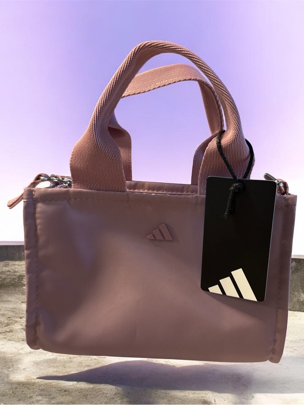 adidas Mini Tote in Dusty Mauve Pink